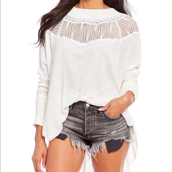 Free People | Spring Valley Top White Lace New m - Picture 5 of 7